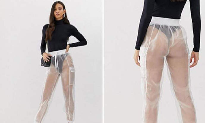 这穿了等于没穿吧…《透明纱裤》假如你穿这件出门要穿什么内裤呢？
