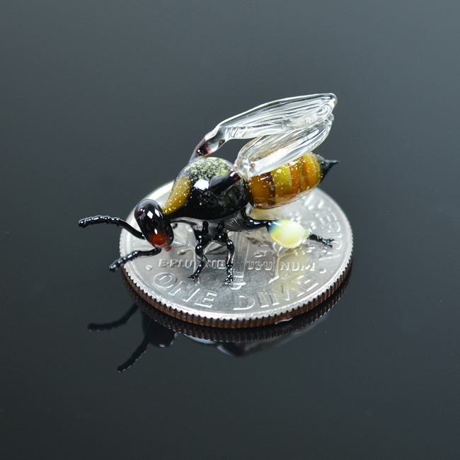玻璃昆虫雕塑 虫子雕塑作品栩栩如生