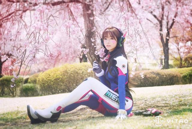 韩国超人气模特儿Yurisa Cosplay D.Va CG美少女甜美梦幻