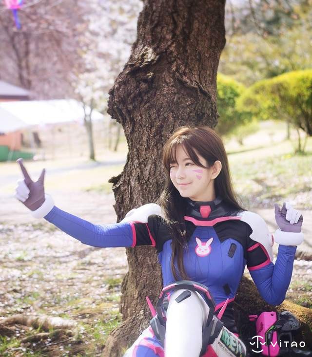 韩国超人气模特儿Yurisa Cosplay D.Va CG美少女甜美梦幻