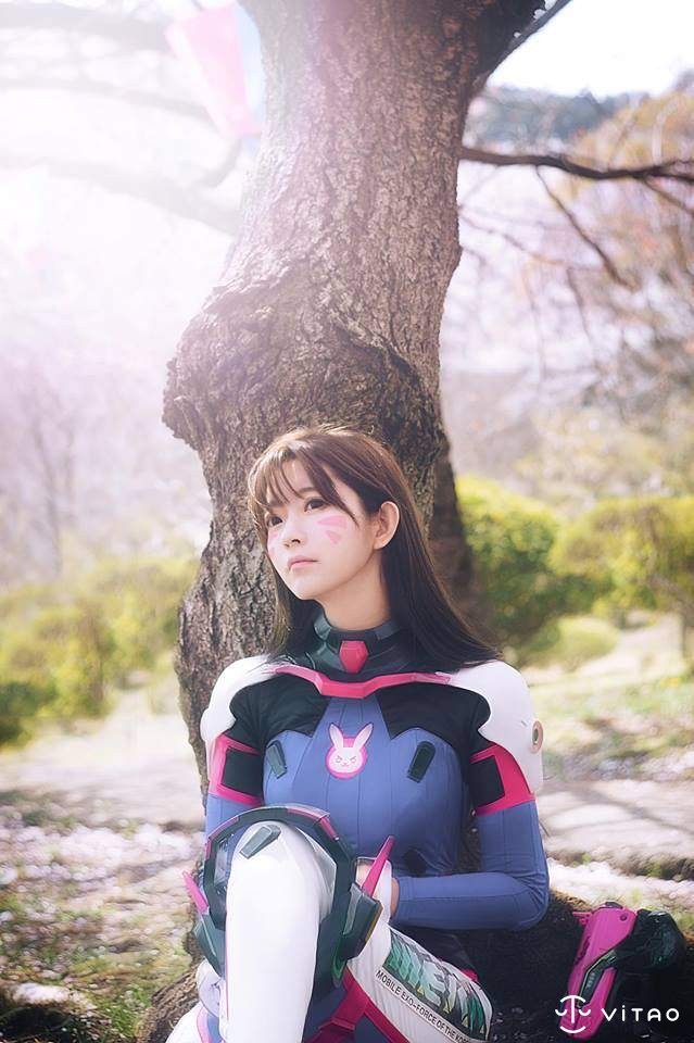 韩国超人气模特儿Yurisa Cosplay D.Va CG美少女甜美梦幻